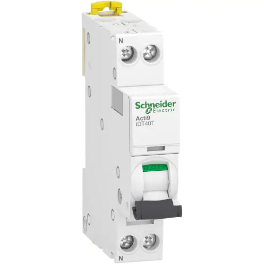 Acti9 iDT40T - disjoncteur modulaire - 1P+N - 16A - courbe C - 4500A/6kA