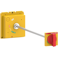 ComPacT NSX - cde rotative prolongée poignée rouge et plastron jaune pr NSX630