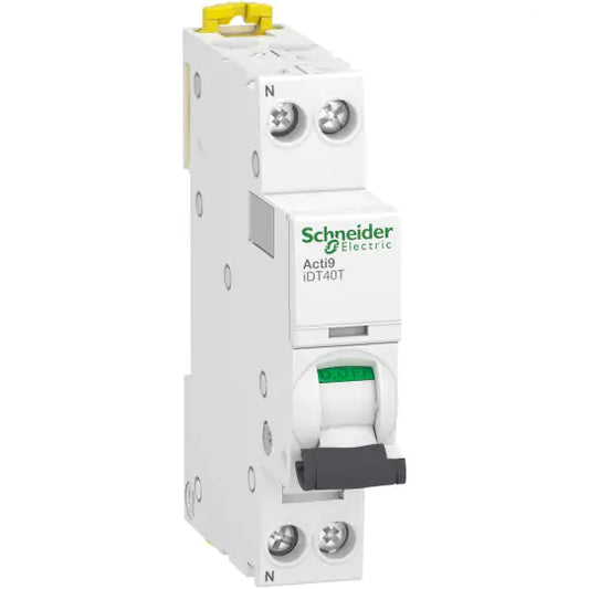 Acti9 iDT40T - disjoncteur modulaire - 1P+N - 10A - courbe C - 4500A/6kA